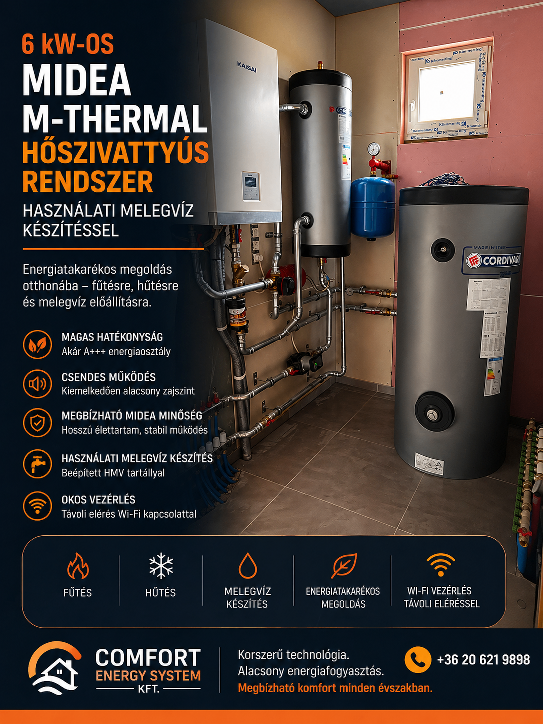 Midea M-Thermal HMV rendszer